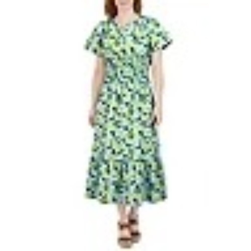 French Connection Women's Fitted Waist Midi Dress Md NWT
